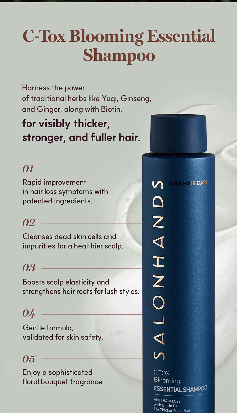 C.TOX Blooming Essential Shampoo & Mask